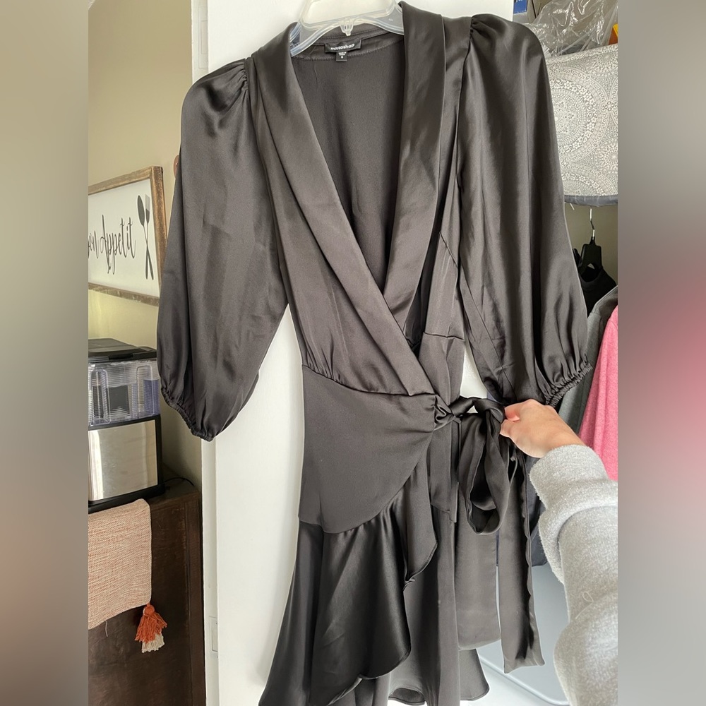Mittoshop Black Wrap Dress